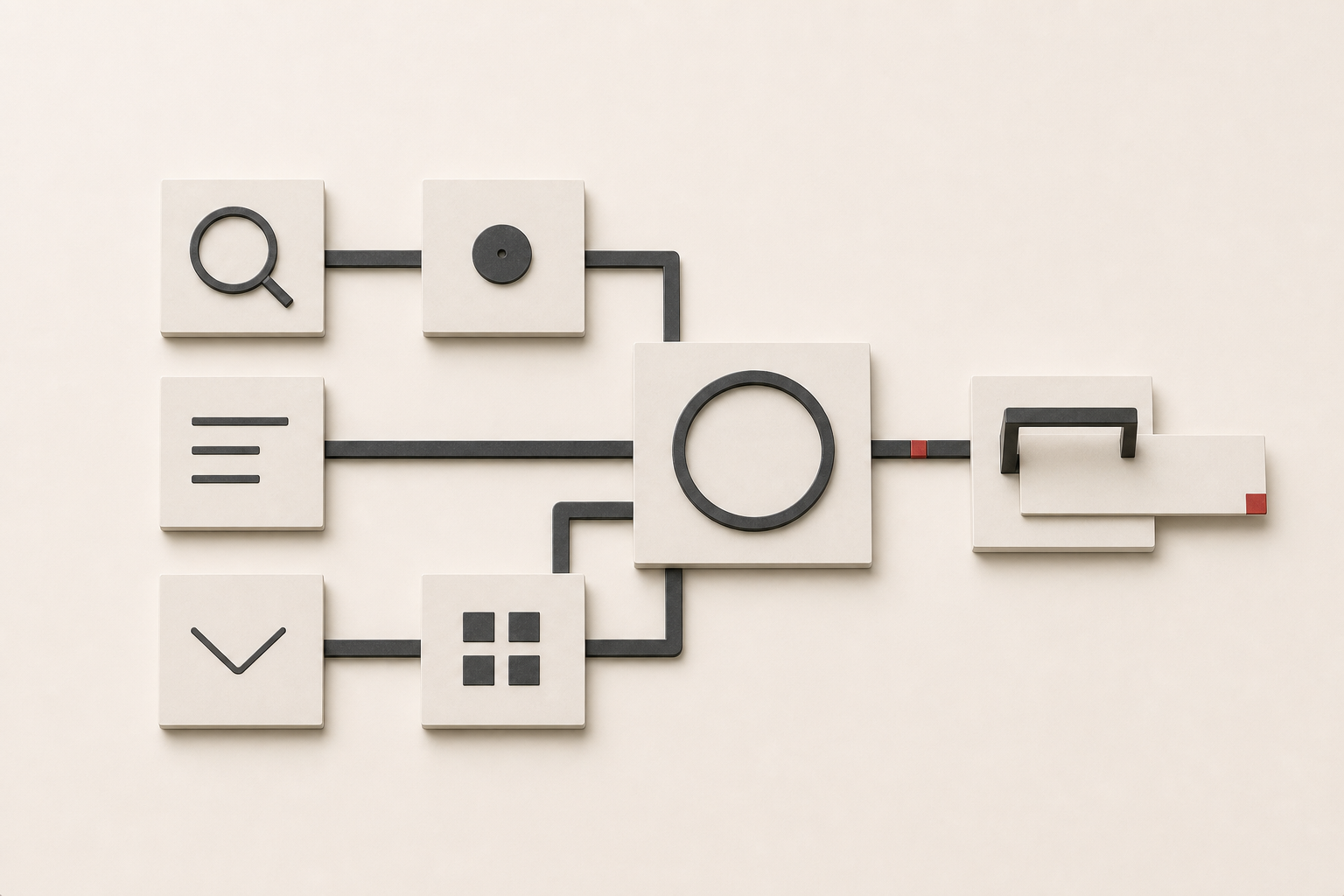 Five marketing channels connected through one coordinated program to produce a qualified inquiry
